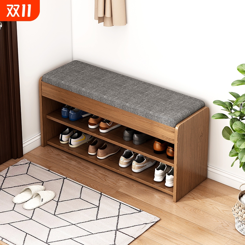 换鞋凳坐储物一体开放储物鞋柜