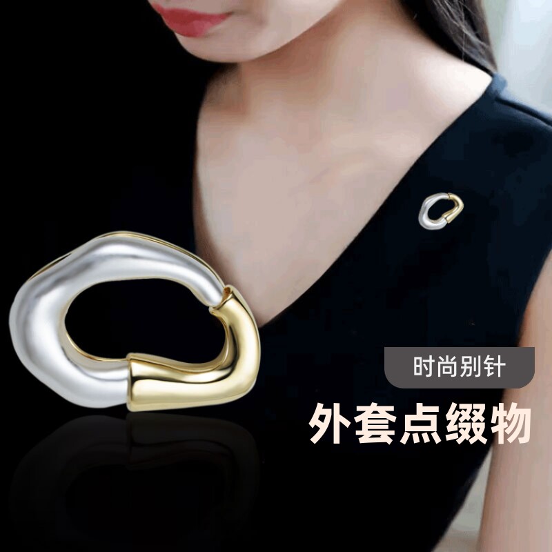 精致外套开衫简约时尚胸针女高档异形胸花个性气质别针葫芦点缀