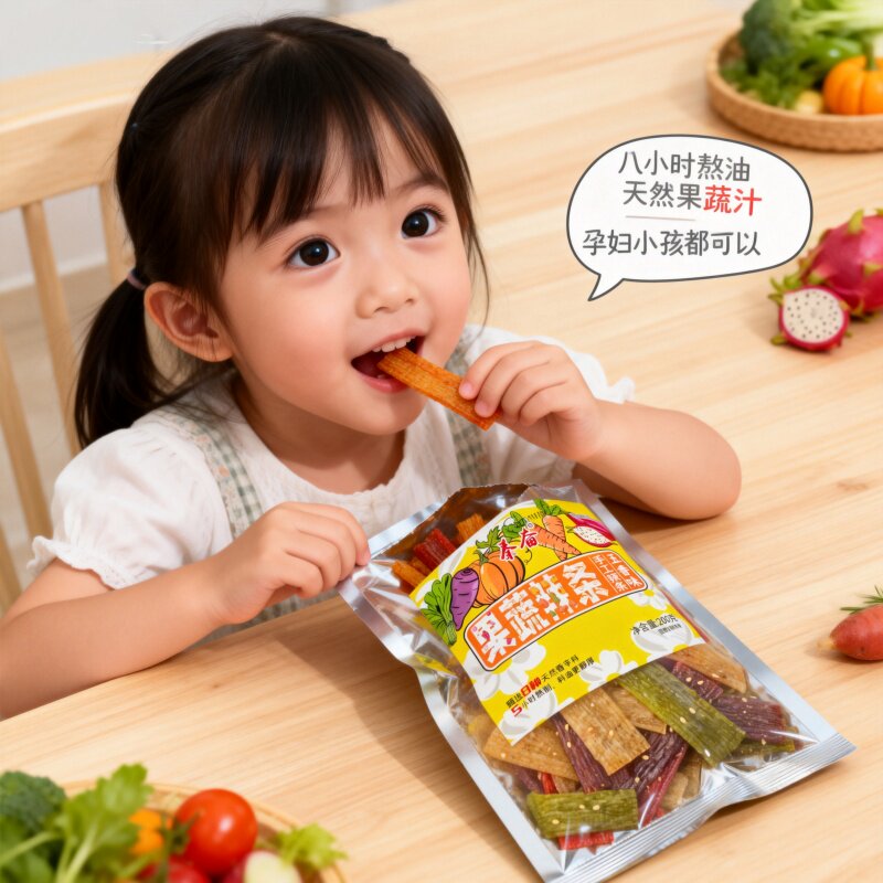 彩虹辣条果蔬手工200g自制五香麻辣零食解馋经典辣味健康追剧好吃