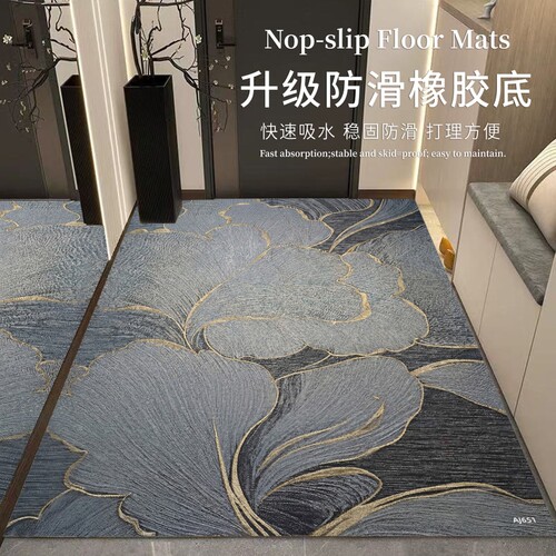硅藻泥入户门地垫家用进门脚垫门口地毯防滑大门门垫子客厅耐脏