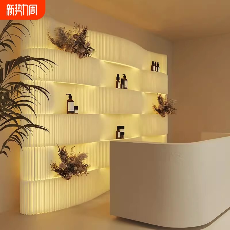 纸屏风隔断折叠办公室围挡移动直播背景房间客厅挡板软轻漾