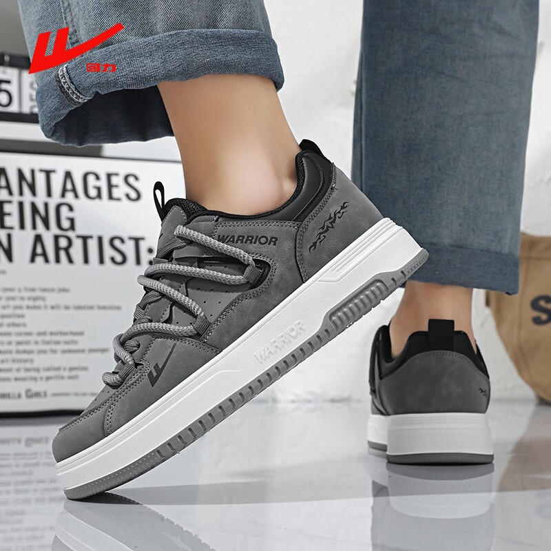 回力鞋子男鞋百搭潮鞋春季透气黑色厚底板鞋男款45大码运动休闲鞋