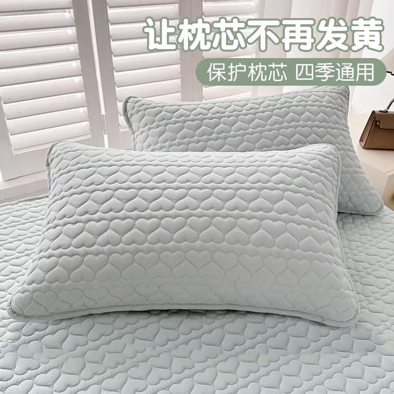 南极人枕头套防头油隔脏枕套单个家用一对装枕芯内胆套48cmx74