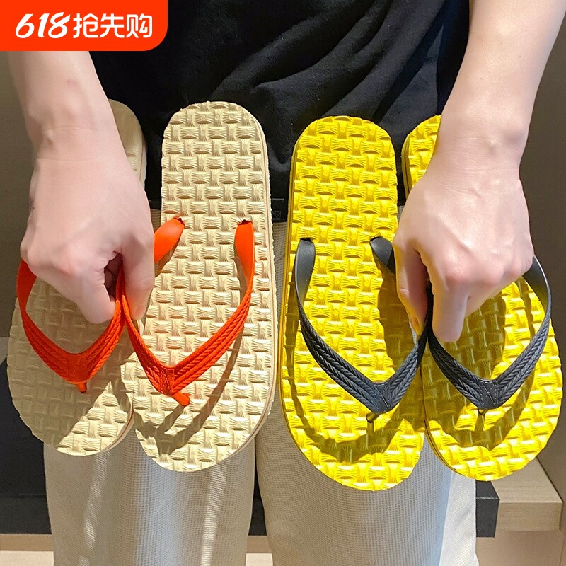 简约人字拖男外穿防滑户外夏季2026新款夹脚沙滩鞋潮流男士凉拖鞋