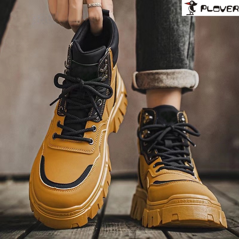 潮流时尚百搭增高大黄靴