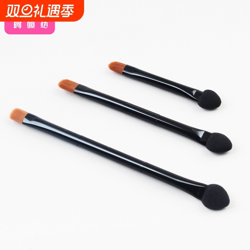 眼影刷/双头B1pf0-眼影棒海绵双头眼部化妆刷彩妆化妆工具小巧