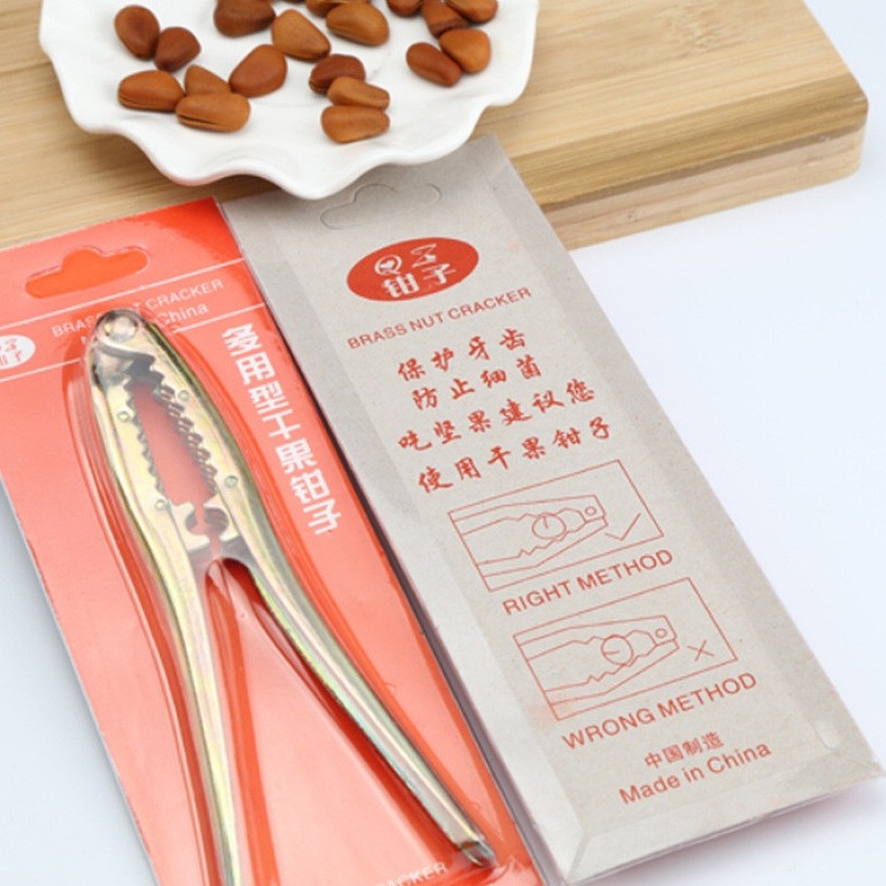 加厚小核桃榛子夹松子多功能开口工具坚果钳子剥壳器无夹子松子夹