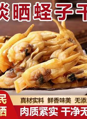 野生蛏干干货特级福建无沙煲汤蛏子干大号圣子鲜活新鲜淡晒晾晒