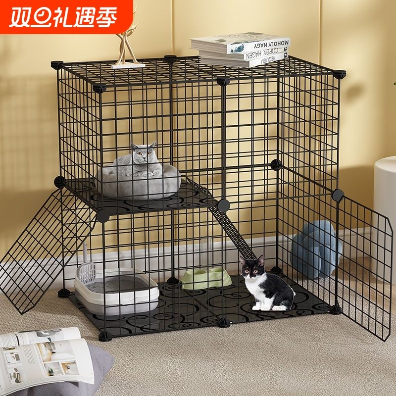 猫笼子带厕所别墅超大自由空间室内空笼猫舍家用清仓小型猫咪猫窝