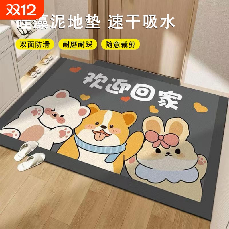 2026新款入户门地垫门口进门垫子地毯家用脚垫门外脚踏防滑入门垫