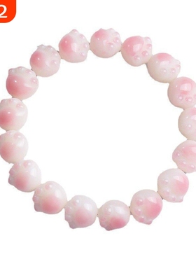 猫爪菩提手串盘玩珠子佛珠小学生闺蜜手链儿童盘珠菩提子女款精致