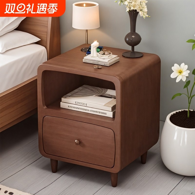 实木床头柜夹缝卧室迷你极窄20CM简约置物柜收纳柜
