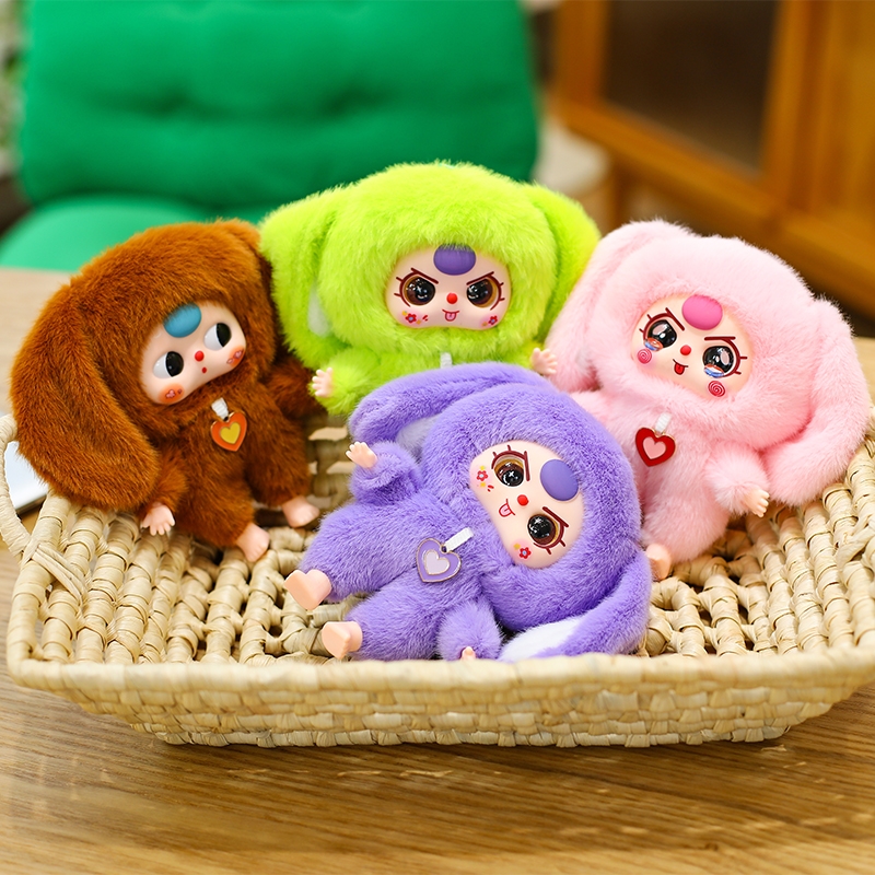 可爱柔软娃三岁玩偶毛绒玩具挂件