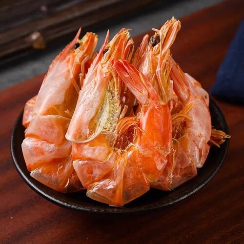大烤虾干即食无海鲜盐炭烤对虾干货特大产孕妇儿童休闲零食烤虾