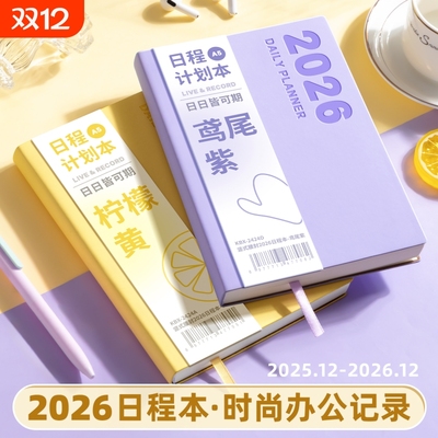 2026年新款日程本一日一页计划表