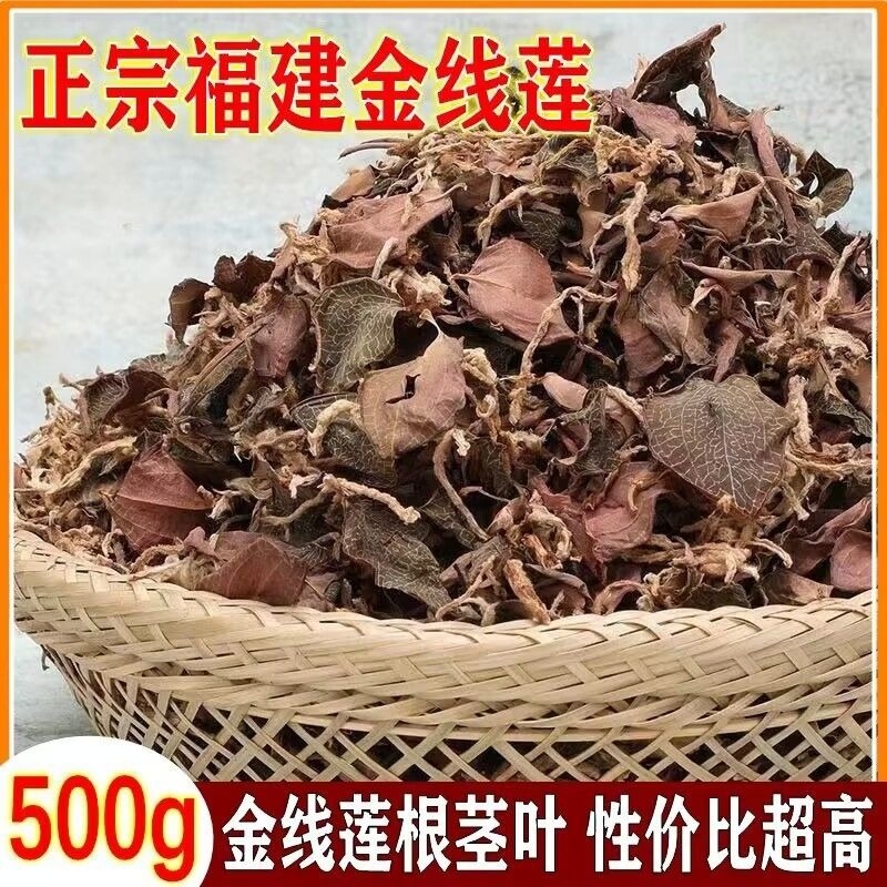 正宗福建金线莲干货南靖土楼500g非野生金线莲根茎叶养生茶煲汤
