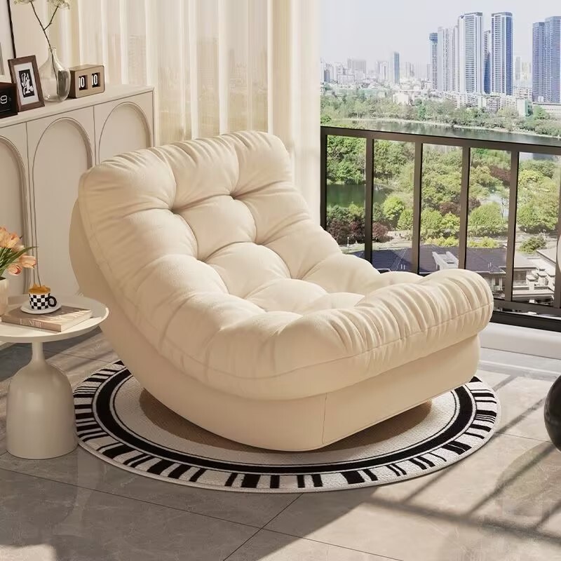 月亮摇摇椅躺椅成人可睡觉懒人沙发椅客厅阳台家用午休单人休闲椅