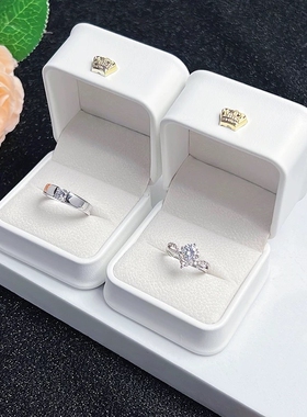 仿真莫桑石钻戒结婚对戒情侣一对