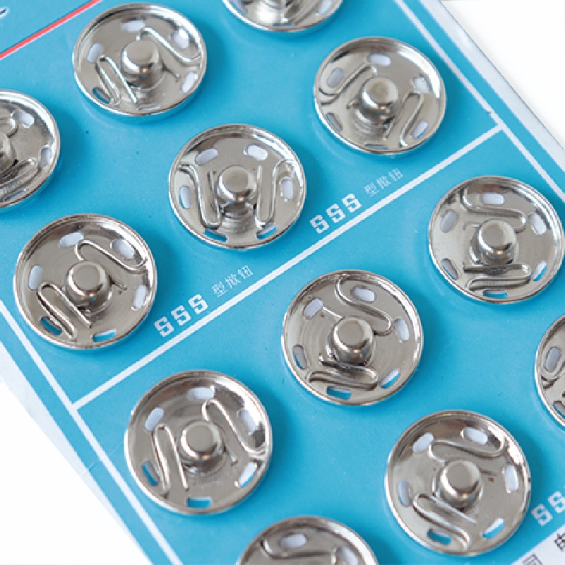 《暗扣/纸卡金属AD1SQ0-缝纫纽扣按扣扣子子母扣纽扣圆形摁扣