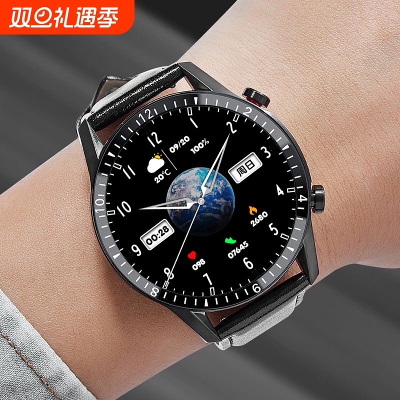 万泰贸蓝牙通话手表可接打电话运动智能手环血压心率健康监测量