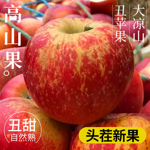 大凉山冰糖心丑苹果新鲜水果应季红富士孕妇水果整箱包邮