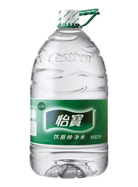 怡宝家庭饮用水一次性12.8L/桶饮用纯净水350ml/555ml整箱桶装