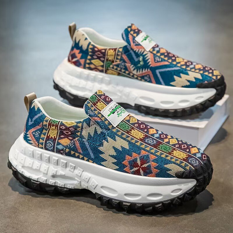 2026春夏新款厚底增高男鞋懒人一脚蹬休闲运动鞋防滑耐磨透气鞋子