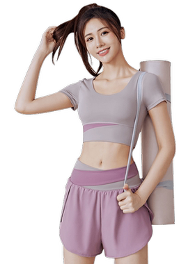 瑜伽服女跑步速干健身上衣