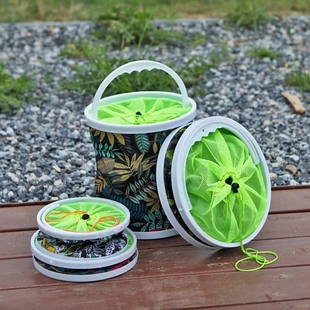 折叠装鱼桶便携打水桶钓鱼桶多功能折叠载水桶户外折叠桶