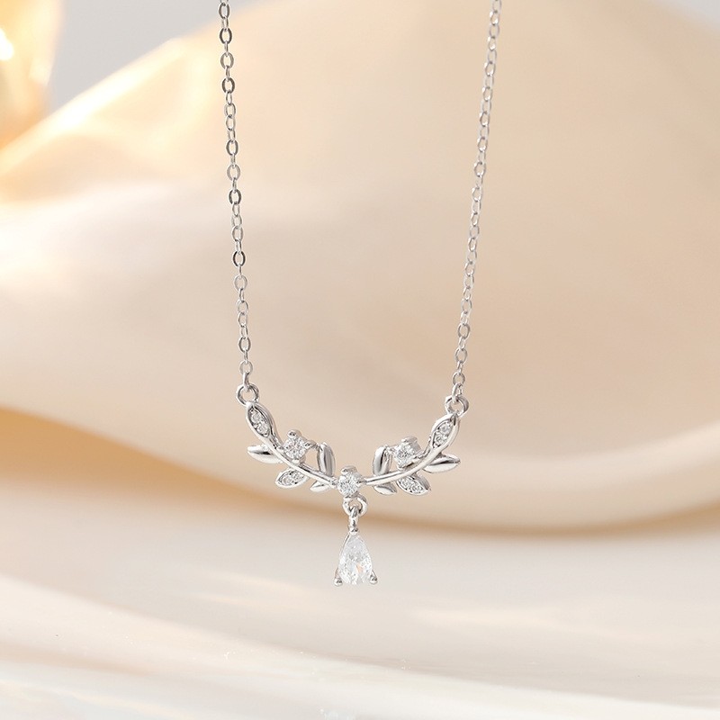 925银麦穗月桂女神项链女轻奢小众设计高级感送女友闺蜜生日礼