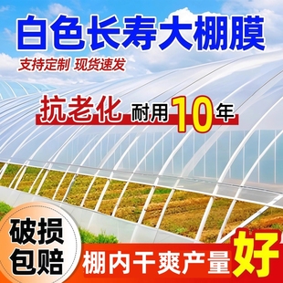 白色长寿大棚塑料膜透明加厚塑料布无滴膜农用膜蔬菜保温薄膜防水