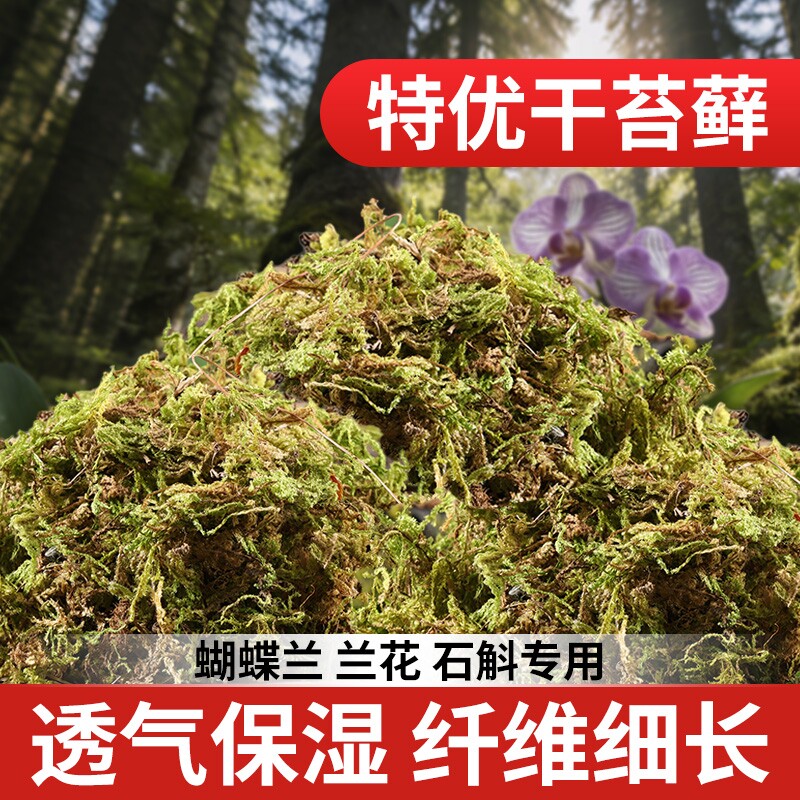 青苔蝴蝶兰专用土兰花营养土石斛兰优质植料盆栽种植土水苔干苔藓