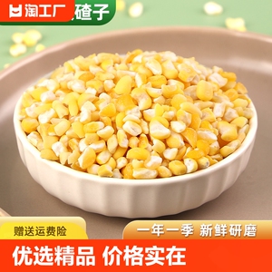 美东北粘大碴子10斤玉米糁大碴粥特产杂粮笨新芸豆组合玉米碴去皮