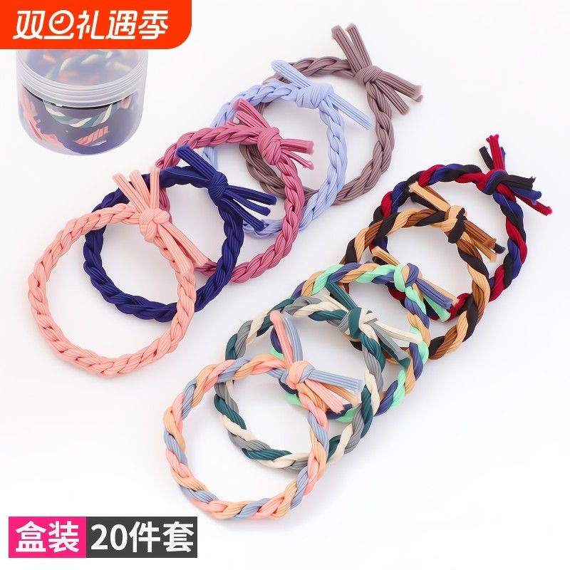 女可爱2021新款发绳皮套马尾橡皮筋发圈扎头发头绳收纳手工长发