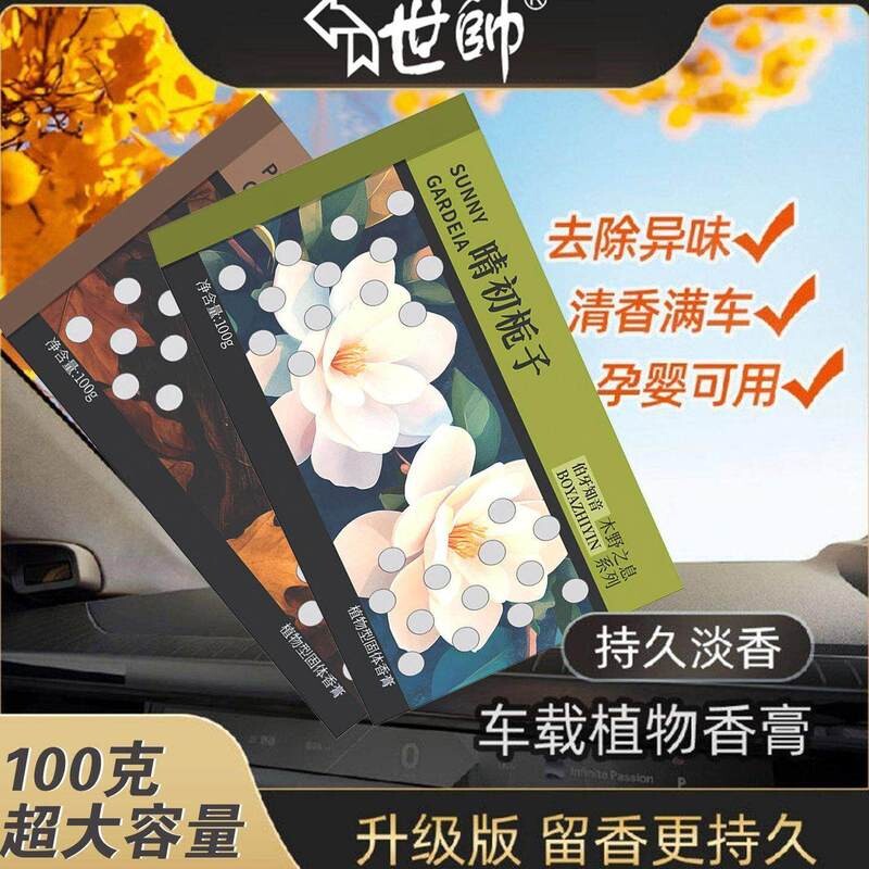 [世帅]车载香薰香砖家居香膏隐藏式防冻持久除异味大容量正品提神