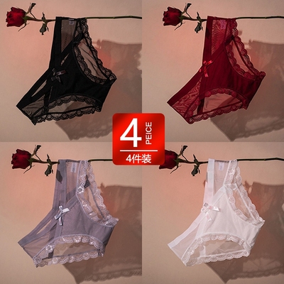 抗菌蕾丝内裤女士纯棉性感裆夏季薄款新款透气纯欲无痕少女生低腰
