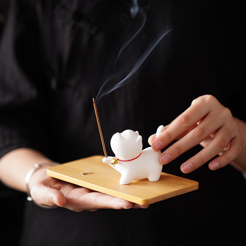 陶瓷猫咪香薰炉摆件|千人加购