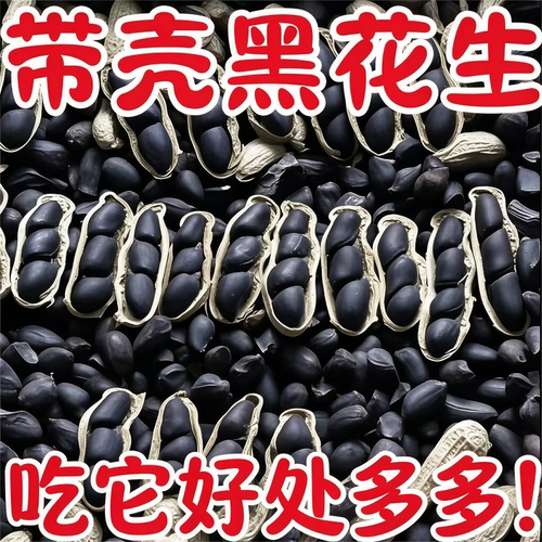 地道农家黑花生原味无加工