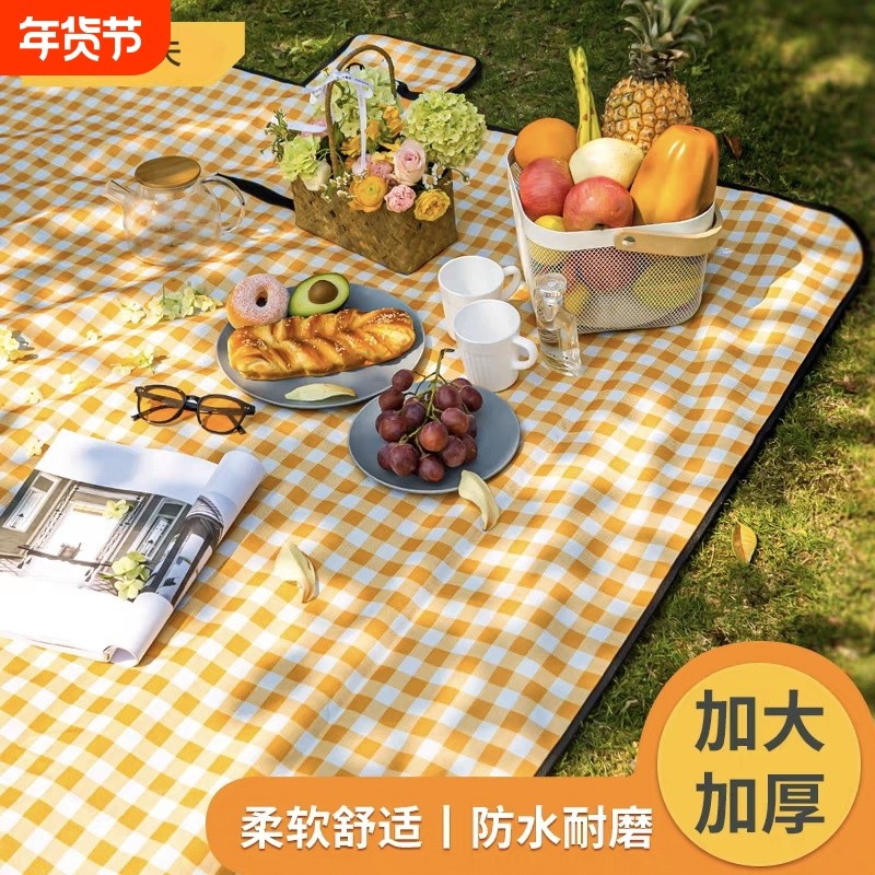 村田稻夫野餐垫春游防潮垫野餐布户外便携防水野炊地垫子郊游加厚,户外/登山/野营/旅行用品,野餐垫,淘宝优惠券,粉丝福利购,淘宝优惠卷