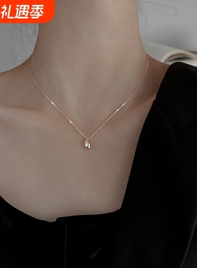 ins风韩版气质水滴项链配饰女复古时尚优雅简约锁骨链创意小众潮