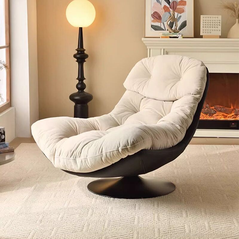蛋壳单人沙发椅旋转沙发现代客厅休闲椅卧室摇椅阳台躺椅懒人转椅