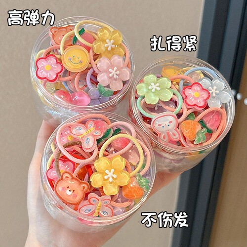 儿童卡通发圈不伤发小女孩扎头发头绳宝宝小皮筋发绳女童可爱发饰