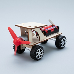 空气动力小车材料包拼装模型科技小制作diy手工制作电动风力小车