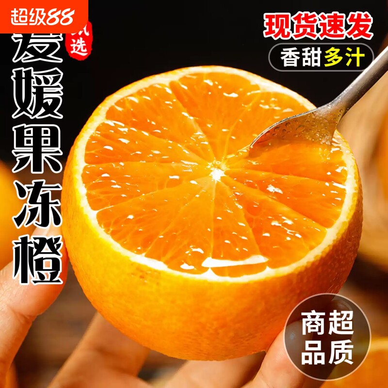 正宗爱媛果冻橙新鲜水果橙子图片