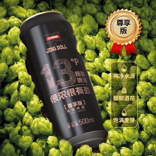 轩博xJING 12罐整箱聚会畅饮烧烤夜宵必备 DOLL联名精酿500ml