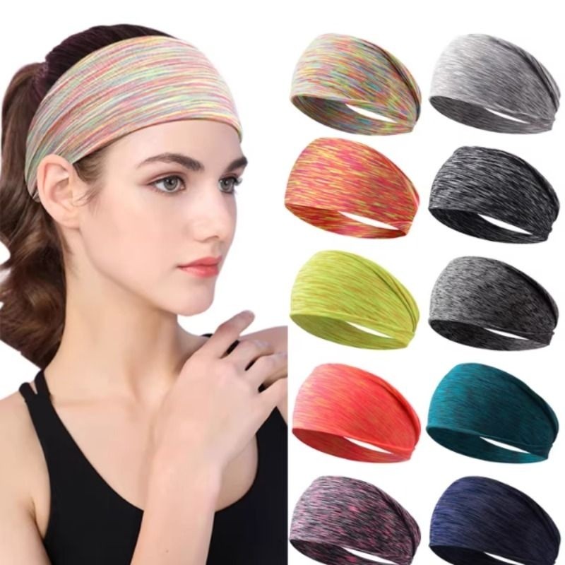 健身运动发带男女头带排汗透气头巾止汗带户外跑步瑜伽吸汗束发带