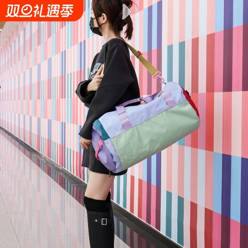 新款便携男女防水旅行袋出差旅游手提通勤包大容量运动防水健身包