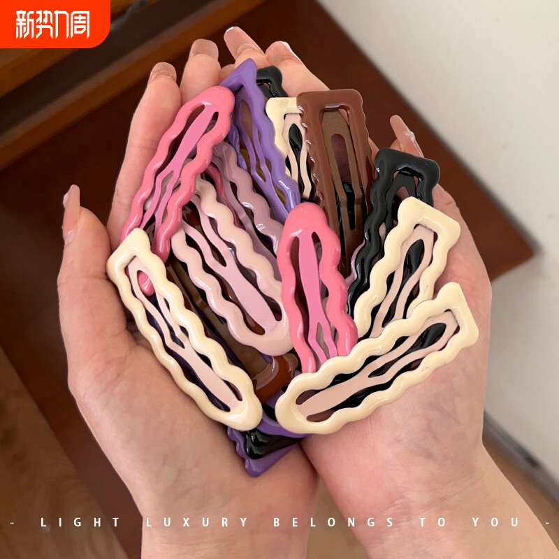 糖果色发夹侧边bb夹前额刘海碎发夹鸭嘴夹发卡网红小女孩夹子头饰