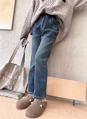 女童春秋时尚修身气质牛仔裤