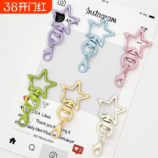 拼豆钥匙扣diy配件专用挂链挂件环圈开口环手工材料包延长链工具